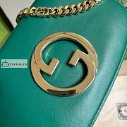 Gucci Blondie Shoulder Bag In Leather Green 699268 28x16x4cm - 2