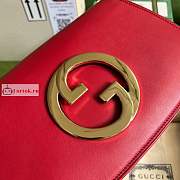 Gucci Blondie Shoulder Bag In Leather Red 699268 28x16x4cm - 4