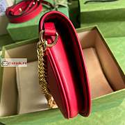 Gucci Blondie Shoulder Bag In Leather Red 699268 28x16x4cm - 6