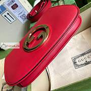 Gucci Blondie Shoulder Bag In Leather Red 699268 28x16x4cm - 3