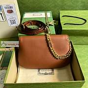 Gucci Blondie Shoulder Bag In Leather Brown 699268 28x16x4cm - 4