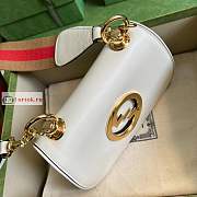 Gucci Mini Blondie Bag In Leather White 698643 22x13x5.5cm - 3