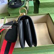 Gucci Mini Blondie Bag In Leather Black 698643 22x13x5.5cm - 6