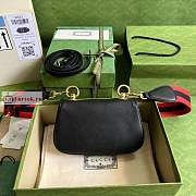 Gucci Mini Blondie Bag In Leather Black 698643 22x13x5.5cm - 3