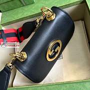Gucci Mini Blondie Bag In Leather Black 698643 22x13x5.5cm - 5