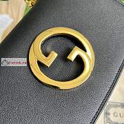 Gucci Mini Blondie Bag In Leather Black 698643 22x13x5.5cm - 2