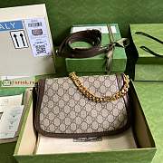 Gucci Blondie Shoulder Bag GG Canvas Beige 699268 28x16x4cm - 6