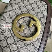 Gucci Blondie Shoulder Bag GG Canvas Beige 699268 28x16x4cm - 2