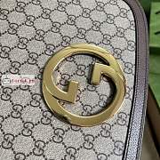 Gucci Medium Blondie Shoulder Bag GG Canvas Beige 699210 29x22x7cm - 2