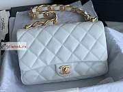 Chanel Large Flap Bag In Leather White AS3215 18x27x8cm - 1