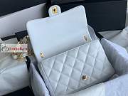 Chanel Large Flap Bag In Leather White AS3215 18x27x8cm - 3