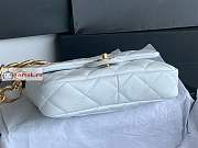 Chanel Small Flap Bag In Leather White AS3214 17x21x6cm - 4