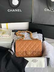 Chanel Large Flap Bag In Leather Brown AS3215 18x27x8cm - 2