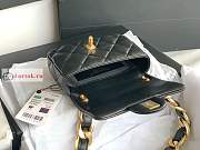 Chanel Mini Flap Bag In Leather Black AS3213 13x17x6cm - 6