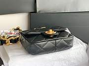 Chanel Mini Flap Bag In Leather Black AS3213 13x17x6cm - 5