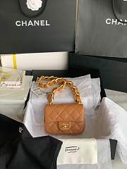 Chanel Mini Flap Bag In Leather Brown AS3213 13x17x6cm - 2