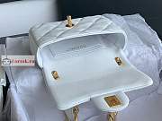 Chanel Mini Flap Bag In Leather White AS3213 13x17x6cm - 6