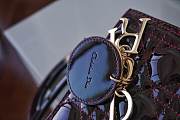 Dior Medium Lady Dior Patent Cannage Plum M0565 24×20×11cm - 5