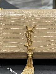 Ysl Medium Kate In Crocodile Leather Light Beige 354119 24x14.5x5.5cm - 3