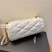Ysl Mini Sade Tube Bag Leather White 699703 20x10x10cm - 6