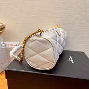 Ysl Mini Sade Tube Bag Leather White 699703 20x10x10cm - 5