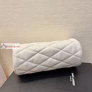 Ysl Mini Sade Tube Bag Leather White 699703 20x10x10cm - 3