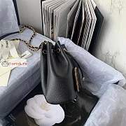 Chanel Deauville Drawstring Bucket Bag Black AS2353 20x19x12cm - 2