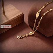 Valentino Logo Signature Bracelet In Gold Metal  - 3