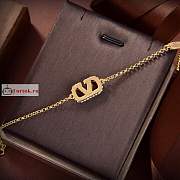 Valentino Logo Signature Bracelet In Gold Metal  - 2