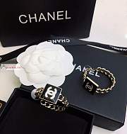 Chanel Black Square Earrings - 4