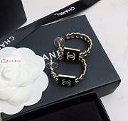 Chanel Black Square Earrings - 2