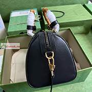 Gucci Diana Japan Limited Travel Bag In Leather Black 655663 30x18x15cm - 5