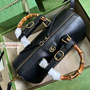 Gucci Diana Japan Limited Travel Bag In Leather Black 655663 30x18x15cm - 3