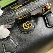Gucci Diana Japan Limited Travel Bag In Leather Black 655663 30x18x15cm - 2