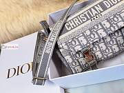 Dior Small Diorcamp Bag Oblique Embroidery White M1241 23x15x8cm - 5