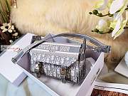 Dior Small Diorcamp Bag Oblique Embroidery White M1241 23x15x8cm - 4