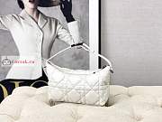 Dior Medium Nomad Pouch Macrocannage White S5554 22×13×9.5cm - 1