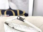 Dior Medium Nomad Pouch Macrocannage White S5554 22×13×9.5cm - 3