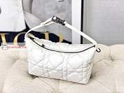 Dior Medium Nomad Pouch Macrocannage White S5554 22×13×9.5cm - 6