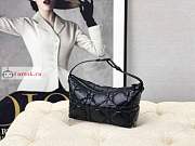 Dior Medium Nomad Pouch Macrocannage Black S5554 22×13×9.5cm - 6