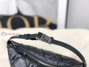 Dior Medium Nomad Pouch Macrocannage Black S5554 22×13×9.5cm - 5