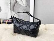 Dior Medium Nomad Pouch Macrocannage Black S5554 22×13×9.5cm - 3