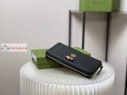 Gucci Diana Continental Wallet Leather Black 658634 19x10cm - 4