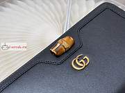 Gucci Diana Continental Wallet Leather Black 658634 19x10cm - 6