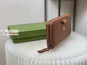Gucci Diana Continental Wallet Leather Brown 658634 19x10cm - 4