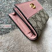 Gucci GG Marmont Card Wallet Pink 658610 11x9x3cm - 4