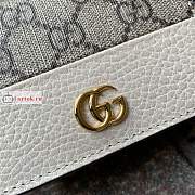 Gucci GG Marmont Card Wallet White 658610 11x9x3cm - 5