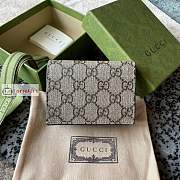 Gucci GG Marmont Card Wallet Black 658610 11x9x3cm - 3