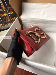 Dolce & Gabbana Nappa DG Girls Bag In Leather Red 21x14.5x3cm - 6