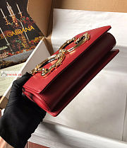 Dolce & Gabbana Nappa DG Girls Bag In Leather Red 21x14.5x3cm - 5